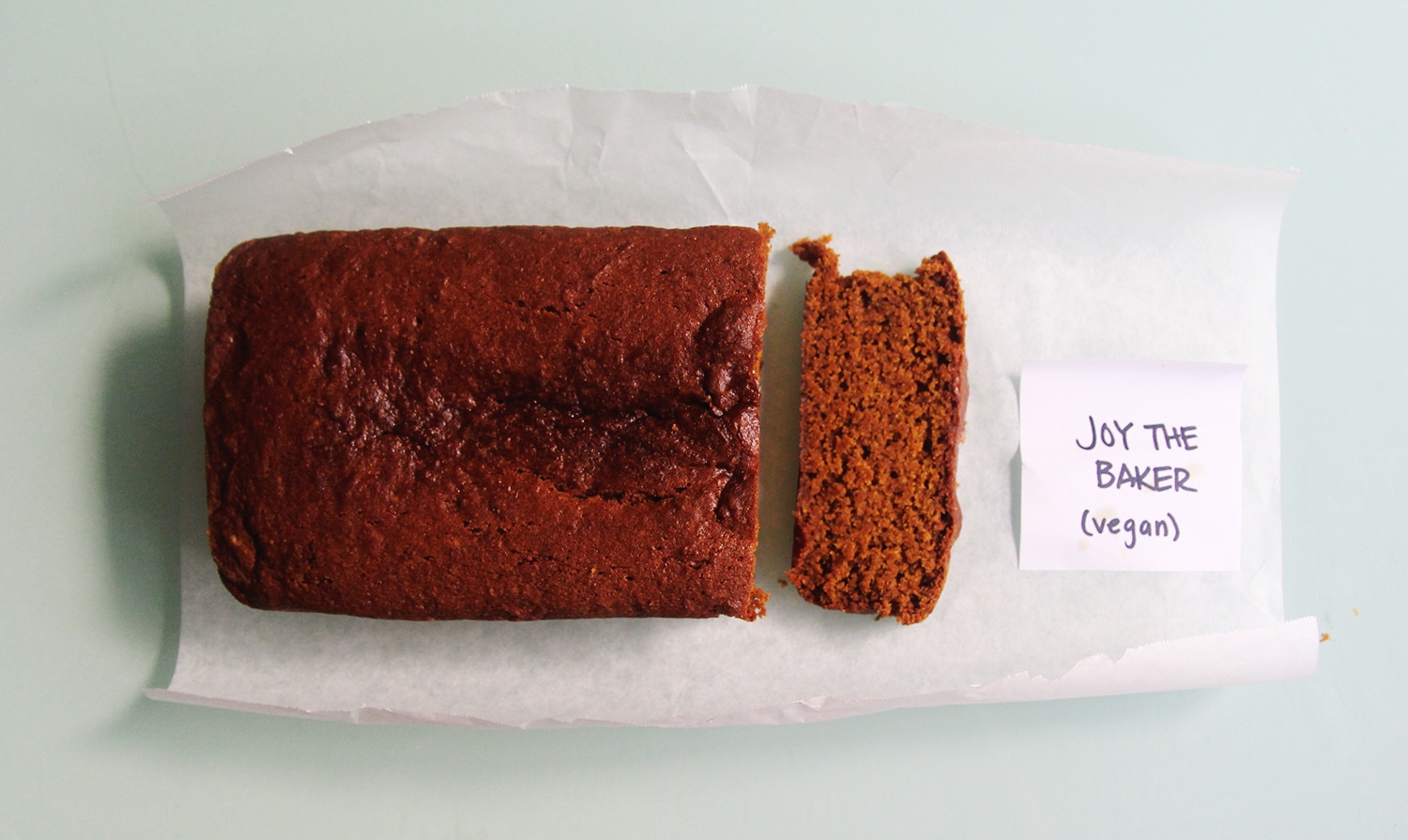 Joy the Baker vegan pumpkin bread.