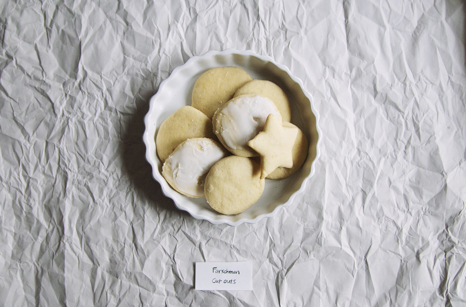 Farschman\'s cut out sugar cookies.