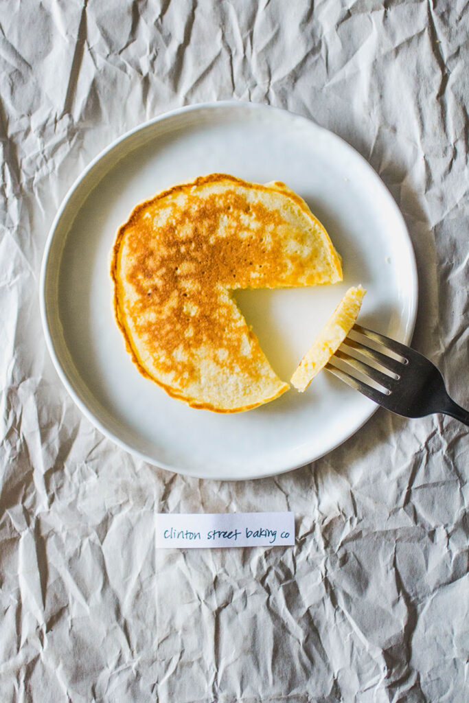 Clinton Street Baking pancakes.