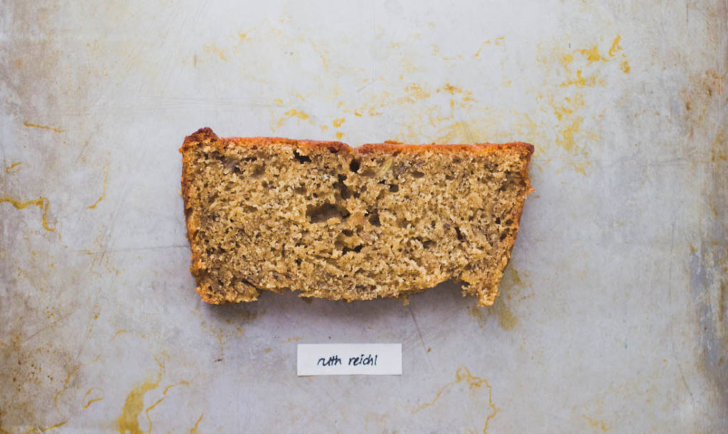 A slice of Ruth Reichl banana bread.