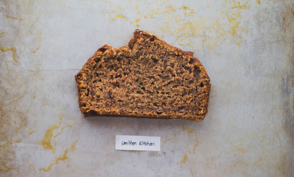 A slice of Smitten Kitchen banana bread.
