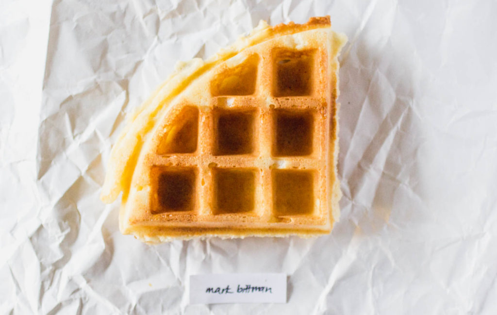 Mark Bittman yeast waffle.