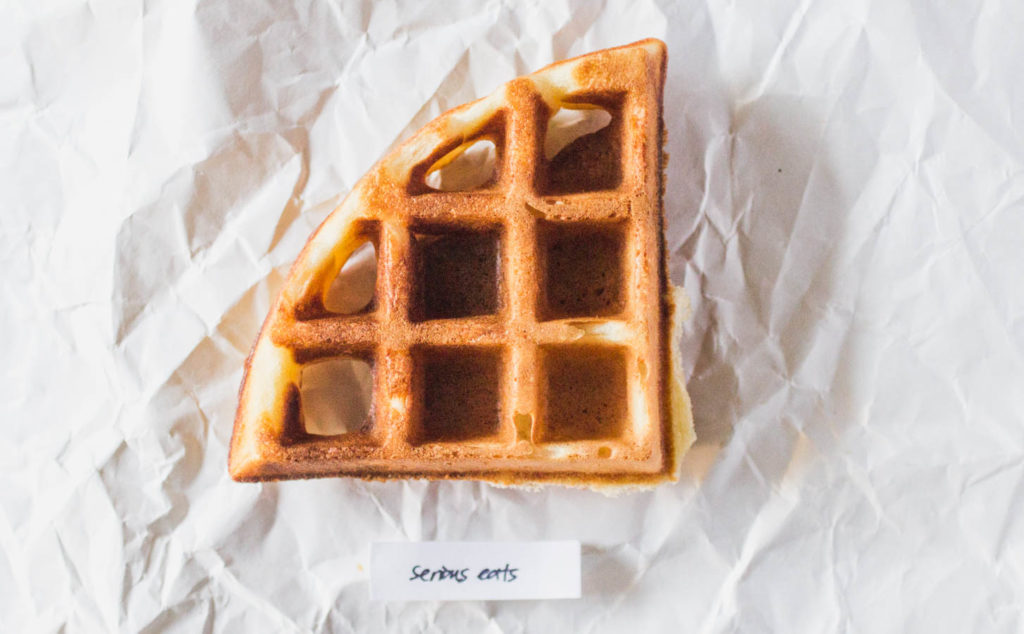 Serious Eats Stella Parks\' yeasted waffle.