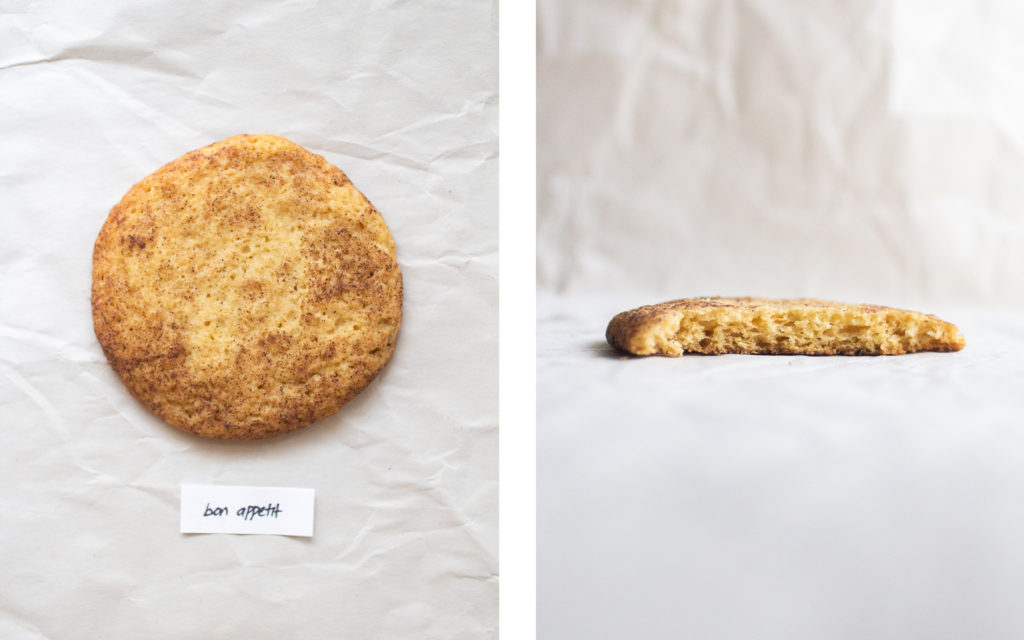 bon appetit snickerdoodle cookie.