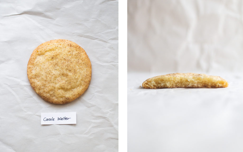 carole walter snickerdoodle cookie.