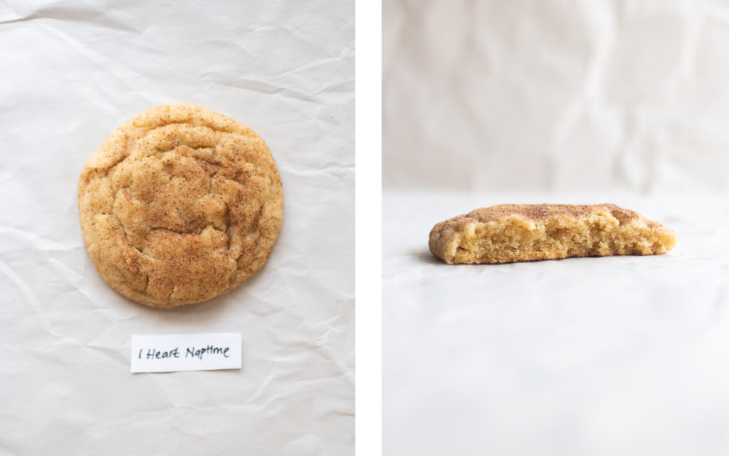 i heart naptime snickerdoodle cookie.
