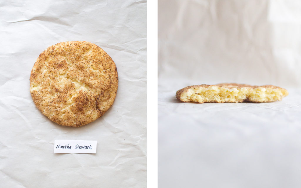 martha stewart snickerdoodle cookie.