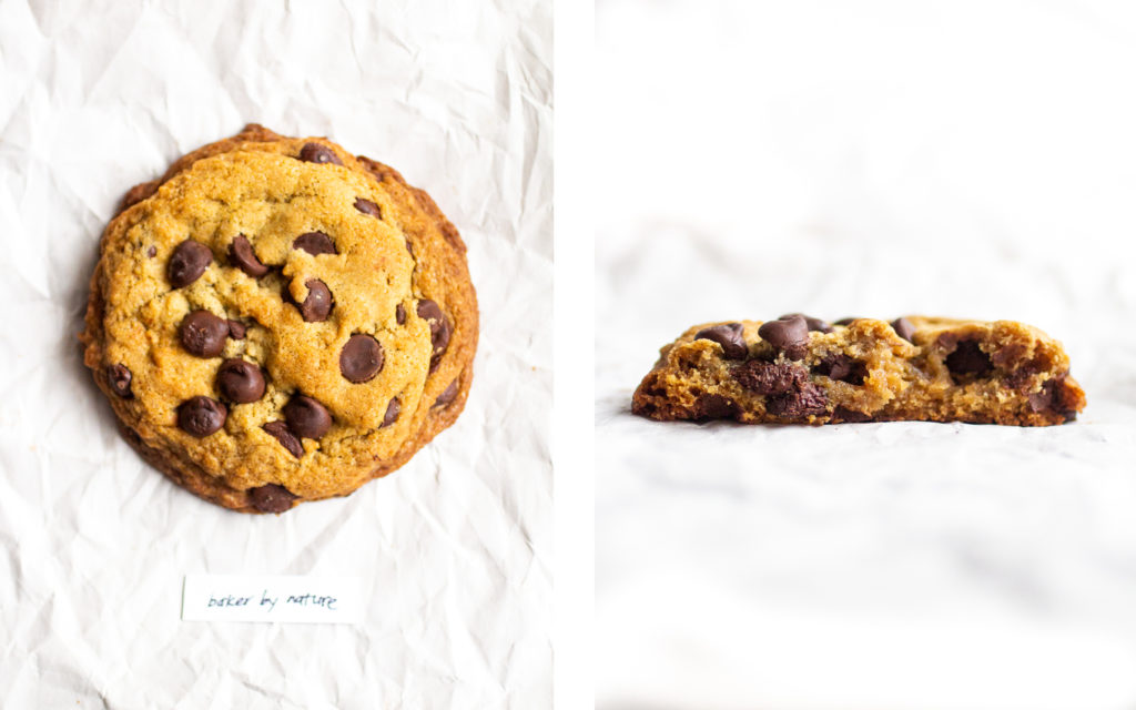 baker by nature vegan chocolate chip cookie.