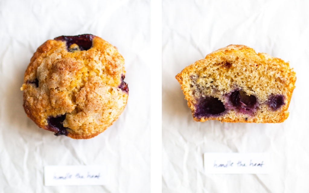 handle the heat blueberry muffin.