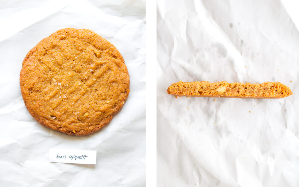 bon appetit peanut butter cookie.