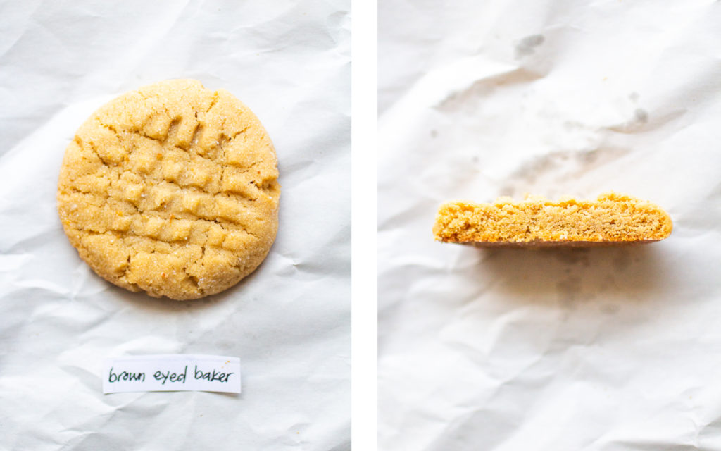 Brown Eyed Baker peanut butter cookie.