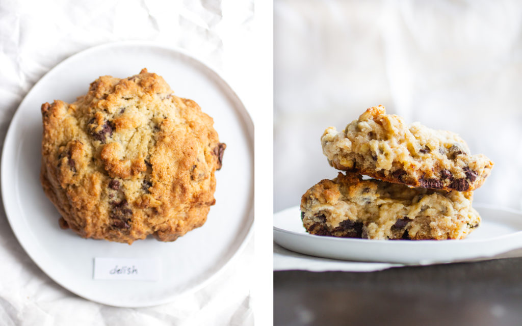 Delish Levain copycat chocolate chip walnut cookie. 