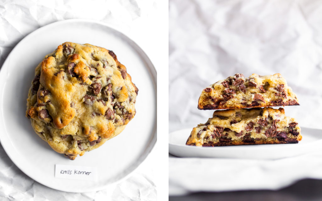 Krolls Korner Levain copycat chocolate chip walnut cookie. 