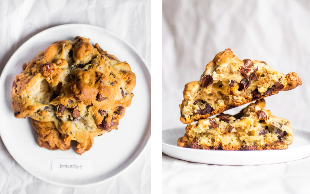 Bravetart copycat Levain chocolate chip walnut cookie. 