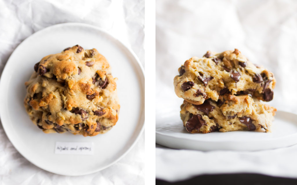 Hijabs and Aprons copycat Levain chocolate chip walnut cookie. 