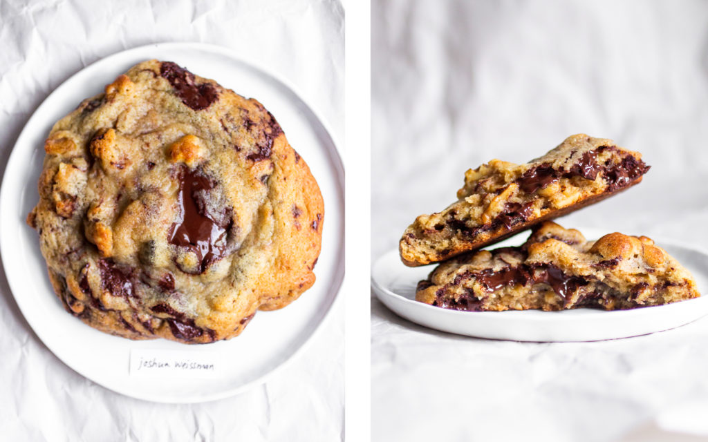 Joshua Weissman Levain copycat chocolate chip walnut cookie. 