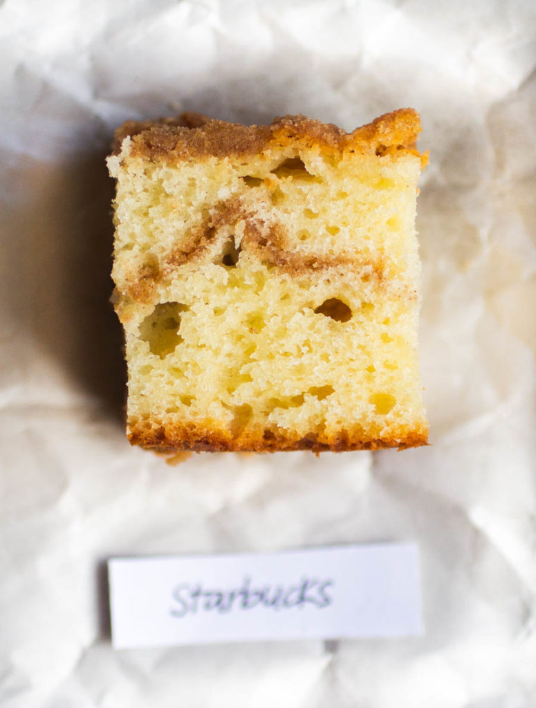 Starbucks Coffee Cake.