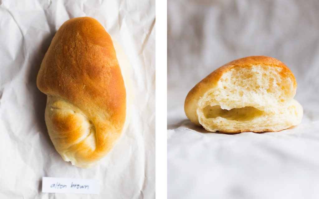 alton brown parker house roll.