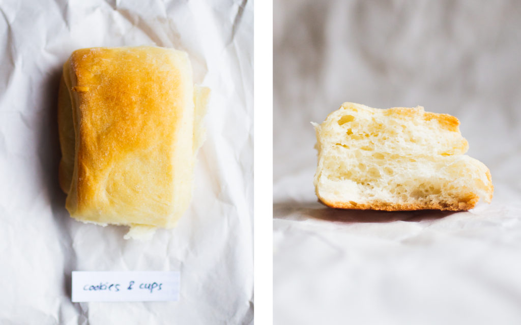 cookies and cups parker house roll.