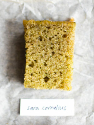 Sara Cornelius zucchini bread.