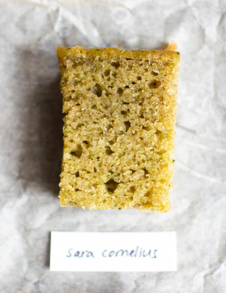 Sara Cornelius zucchini bread.