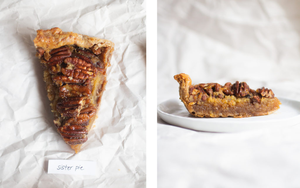 sister pie pecan pie.