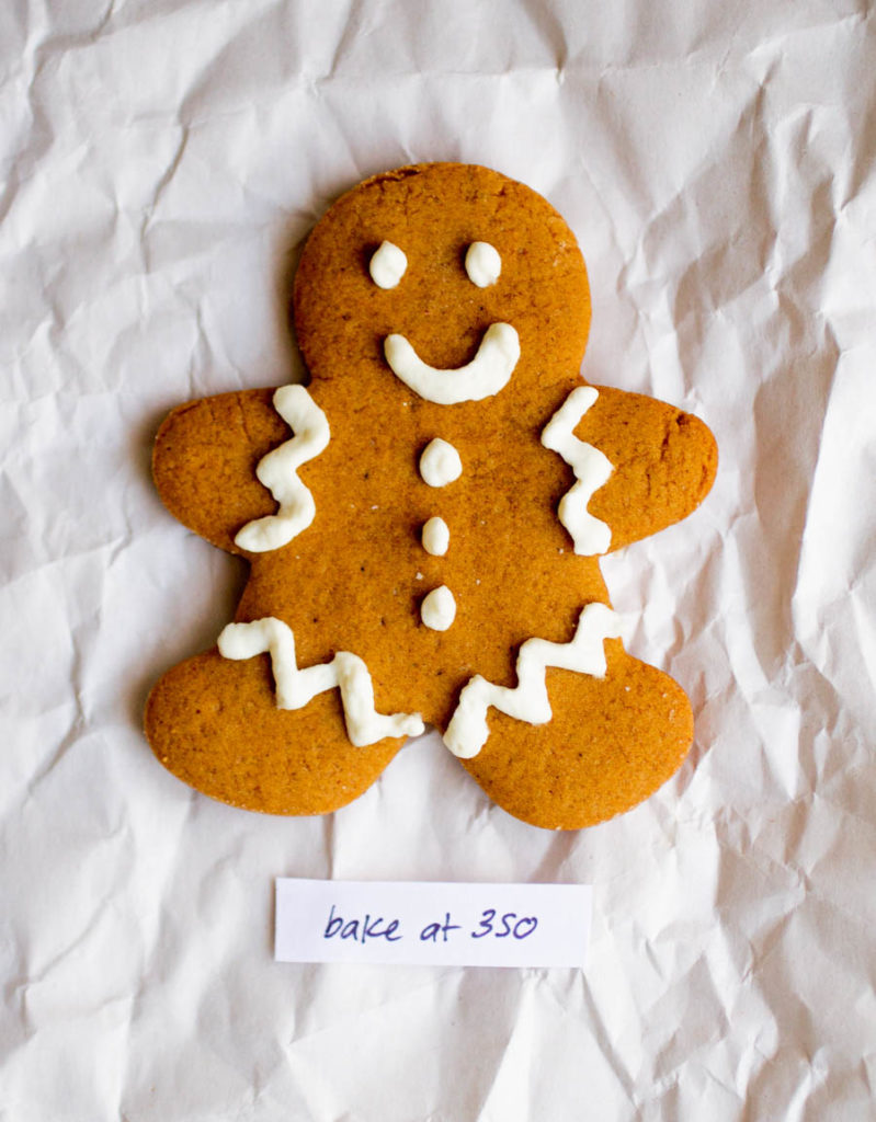 Bake at 350 gingerbread man.