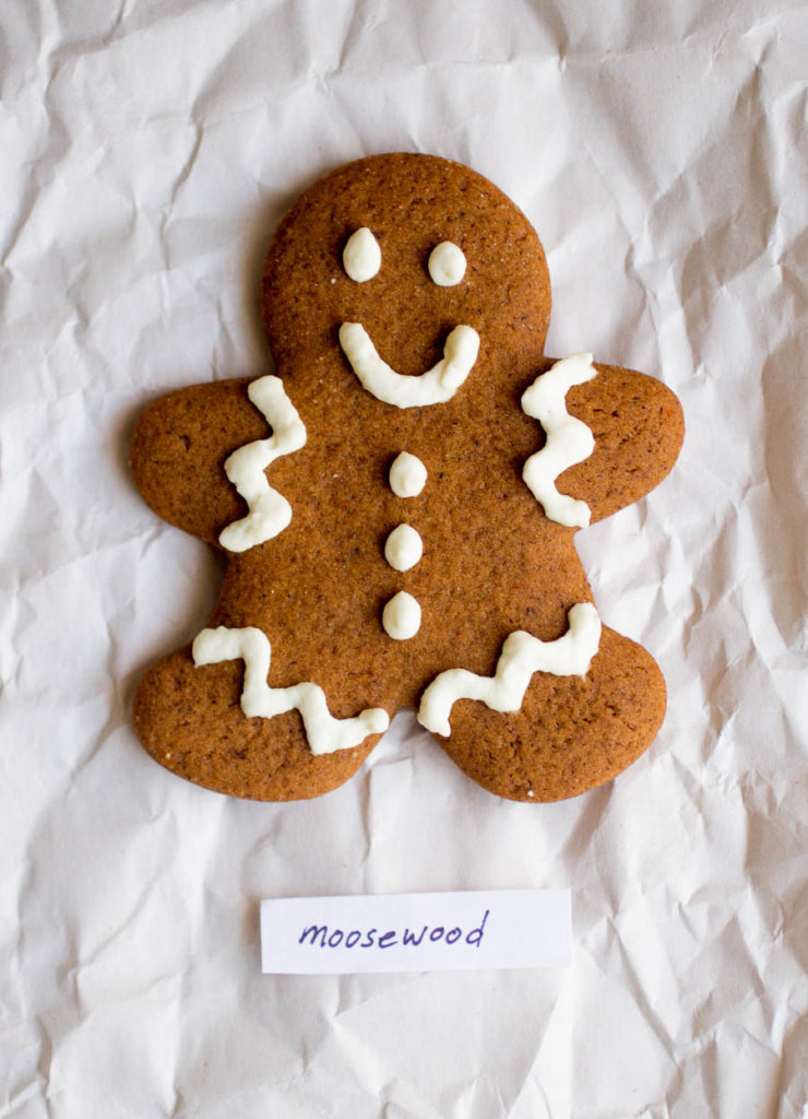 Moosewood gingerbread man.