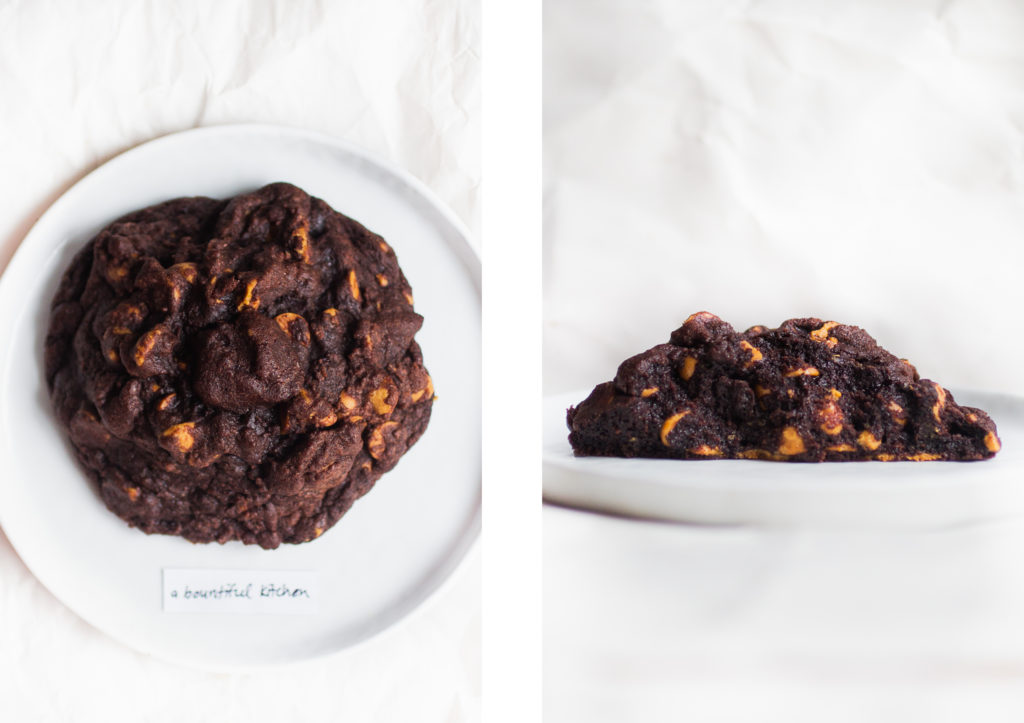 levain dark chocolate peanut butter cookie a bountiful kitchen.