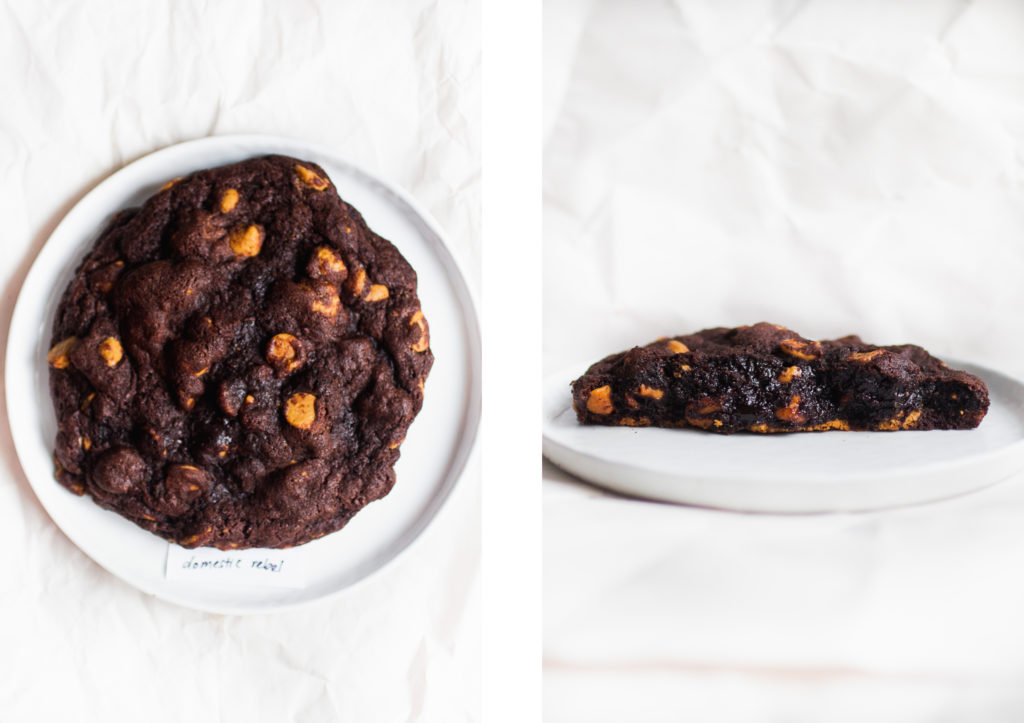 levain dark chocolate peanut butter cookie domestic rebel.