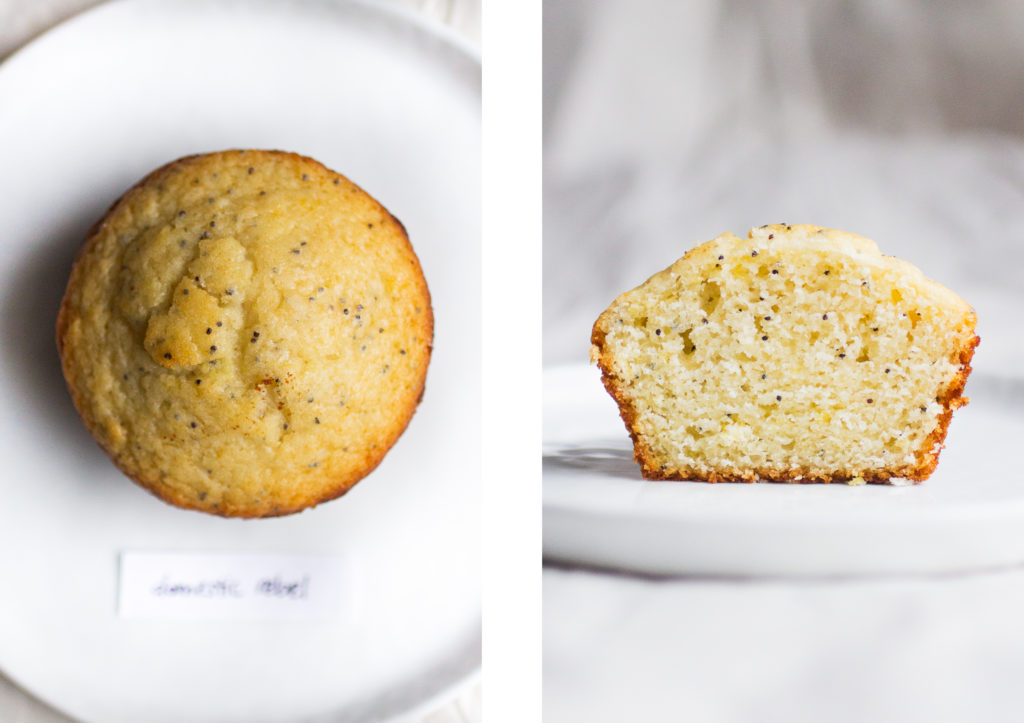 domestic rebel lemon poppy seed muffin.