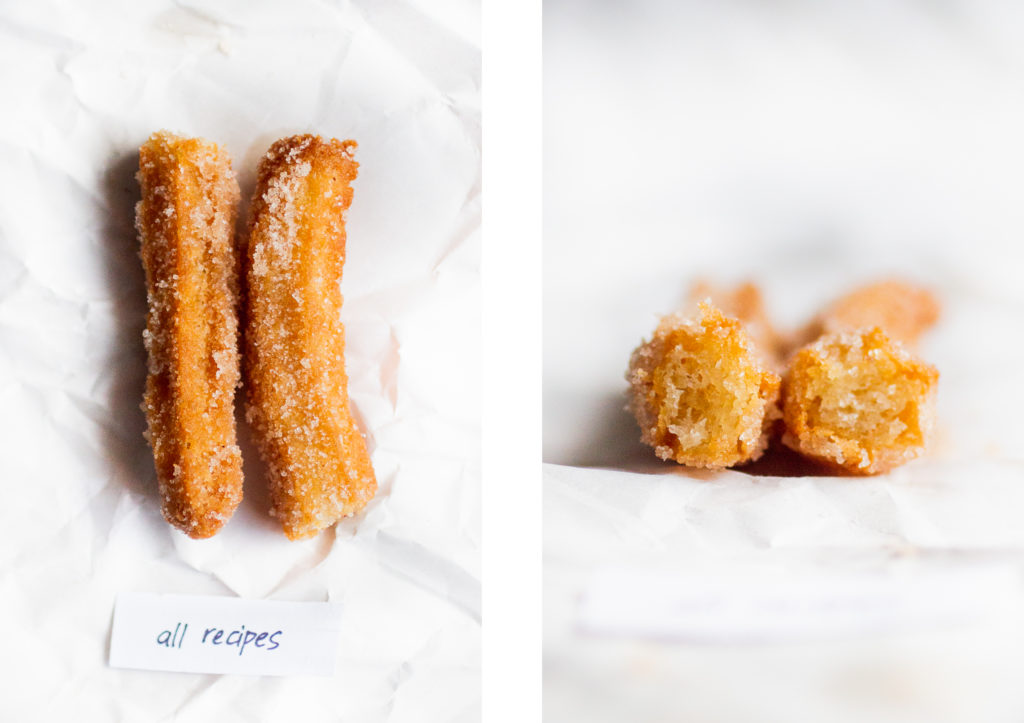 All Recipes churros.