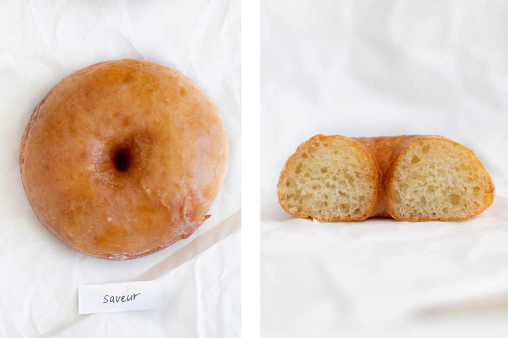 Saveur glazed doughnut.