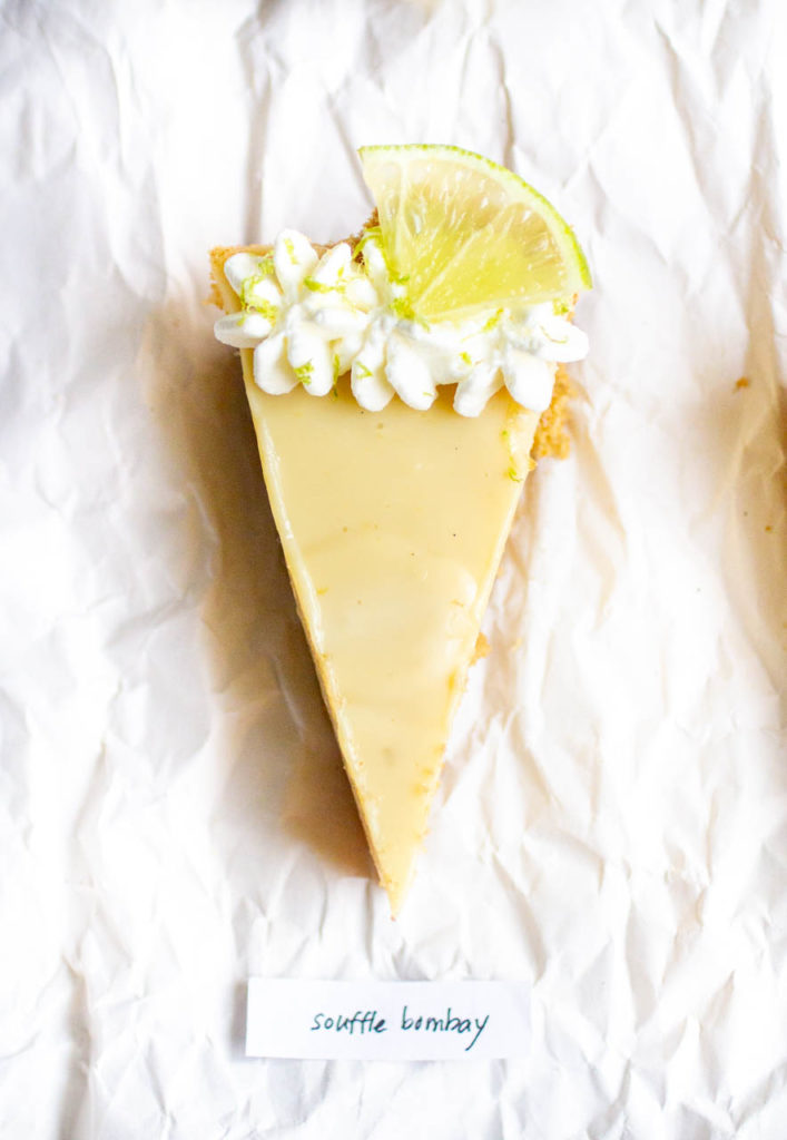 Souffle Bombay key lime pie.