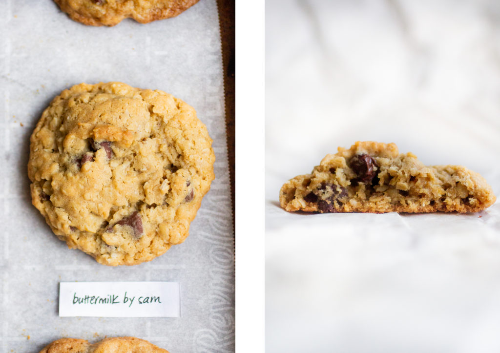 Buttermilk by Sam oatmeal chocolate chip cookie.