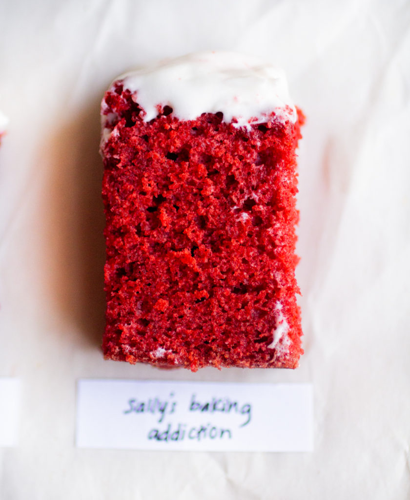 Sally\'s Baking Addiction red velvet cake.