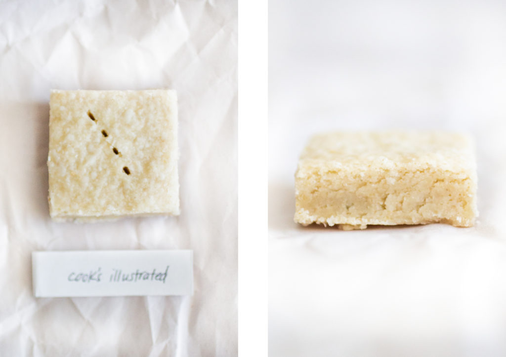 Cook\'s Illustrated shortbread.