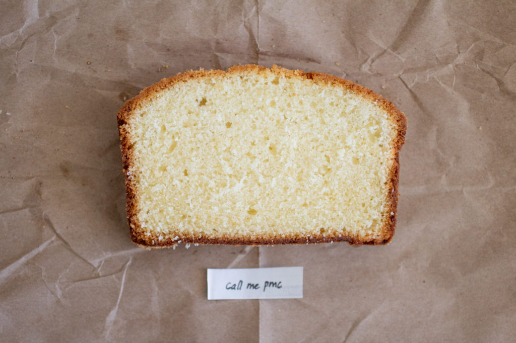 Call Me PMC pound cake.