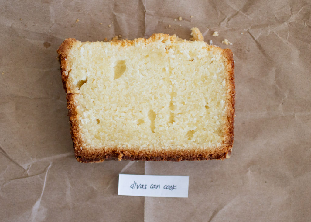 Divas Can Cook pound cake.