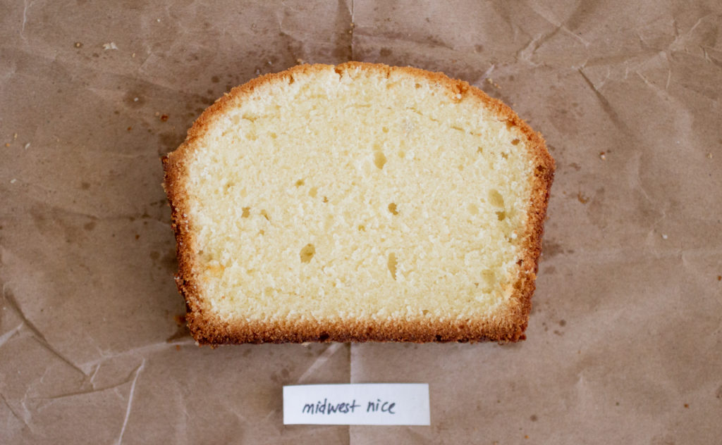 Midwest Nice pound cake.