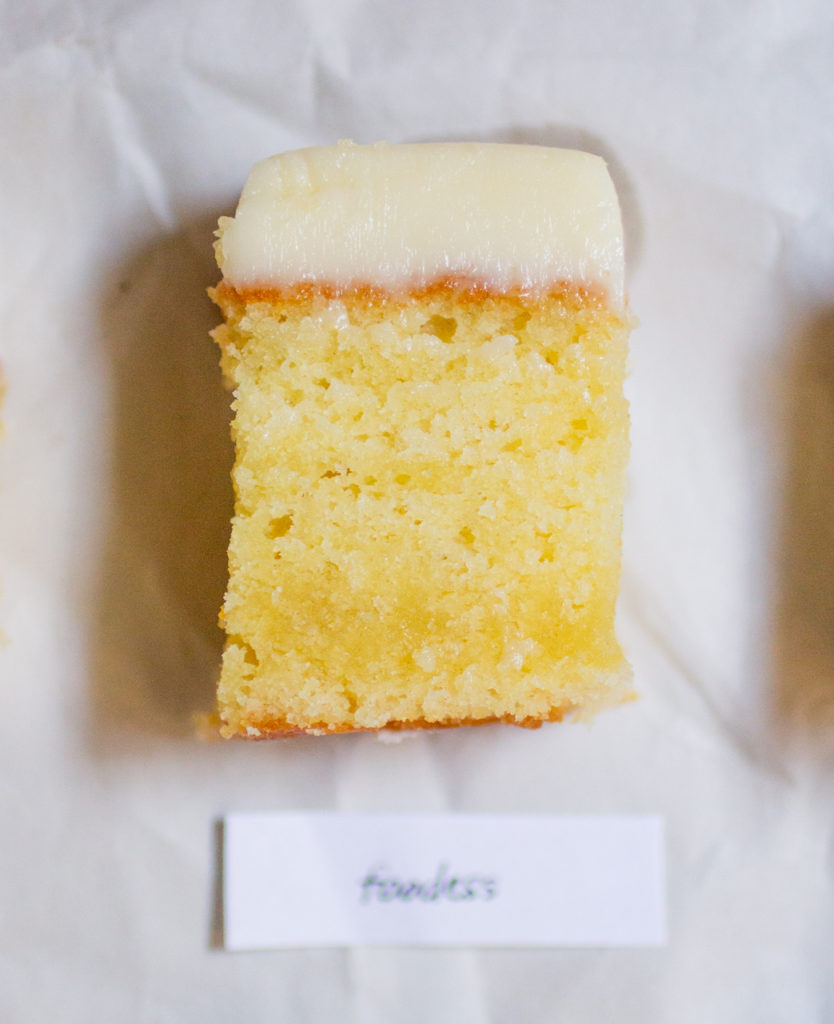 Foodess vanilla cake.