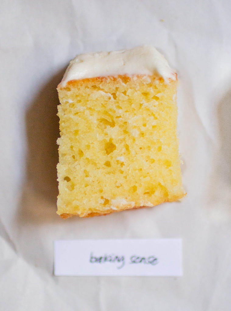 Baking Sense vanilla cake.