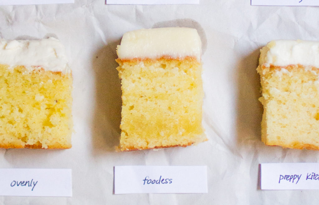 Foodess vanilla cake.