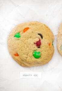 Alejandra Salas M&M cookie.