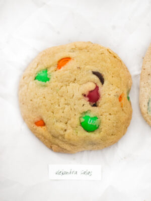 Alejandra Salas M&M cookie.