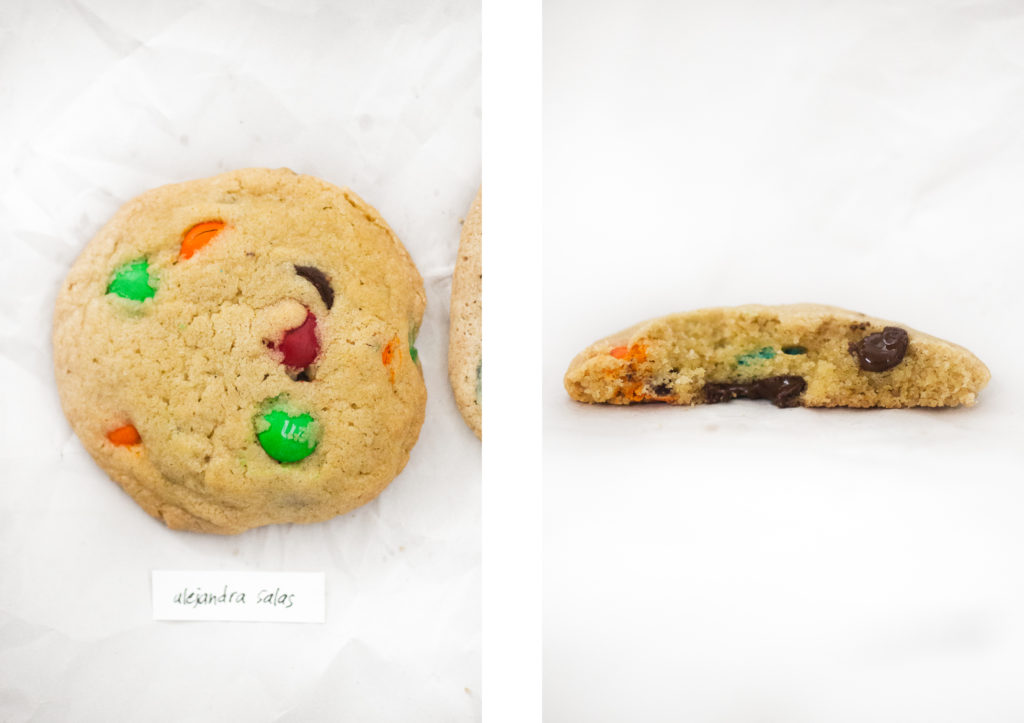 Alejandra Salas M&M cookie.