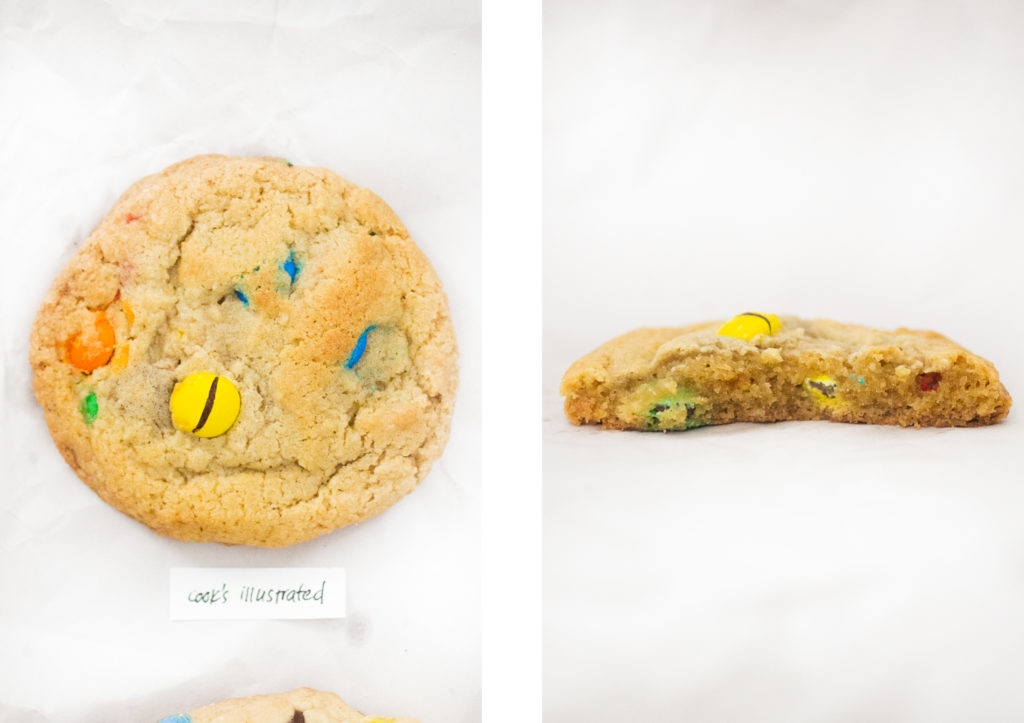 Cook\'s Illustrated M&M cookie.