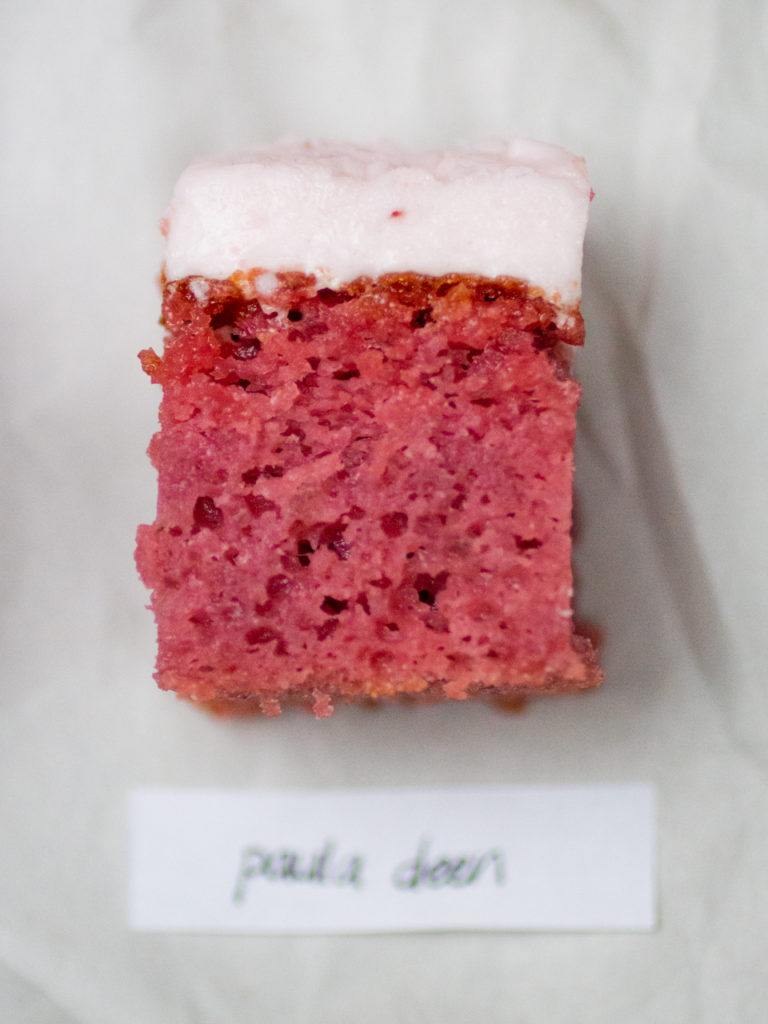 Paula Deen strawberry cake.