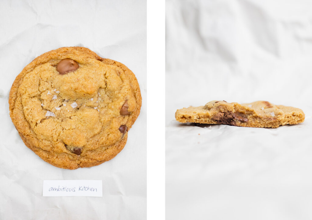Ambitious Kitchen brown butter chocolate chip cookie.