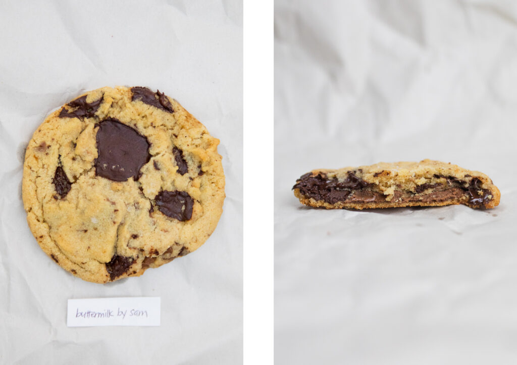 Buttermilk by Sam brown butter chocolate chip cookie.